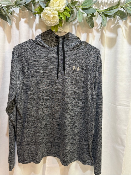 Tops - Under Armour Fleece Twist Pullover Hoodie Gray Size XL